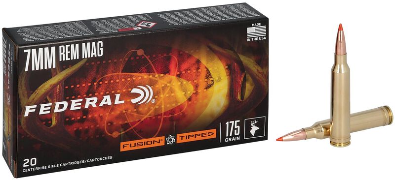 Fusion Tipped Rifle, 7mm Rem Mag, 175 Grain, Fusion Tipped, 2775 fps